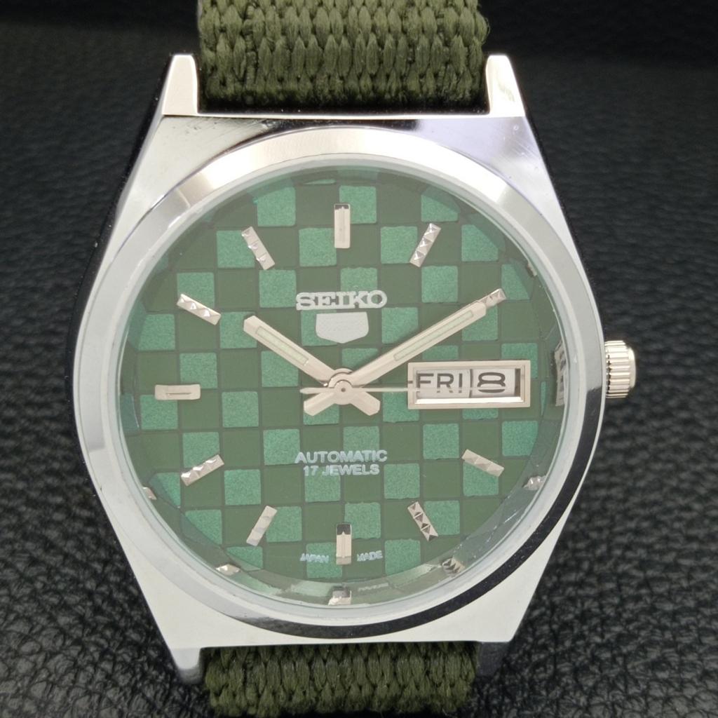 REFURBISHED JAPAN SEIKO 5 6309A AUTOMATIC MENS GREEN COLOR DIAL WATCH a440294-4 Sk-a440294