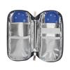 Insulin Cooler Bag Portable Lightweight Improved Insulation Convenient for Insulin Pen Glucose Monitor Blue Bottom