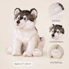 Plush Dog Toy Soft Stuffed Animal Realistic Sitting Puppy Plushie Gift for Kids and Collectors Home Decoration