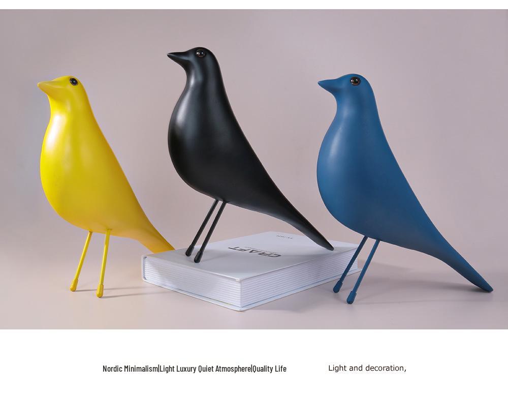 Creative Resin Dove Figurine: Bird Ornament Décor for Home & Entryway