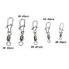 210PCS Copper Fishing Swivels Set 2# 4# 5# 6# 8# Rolling Barrel Swivel  Saltwater Fishing