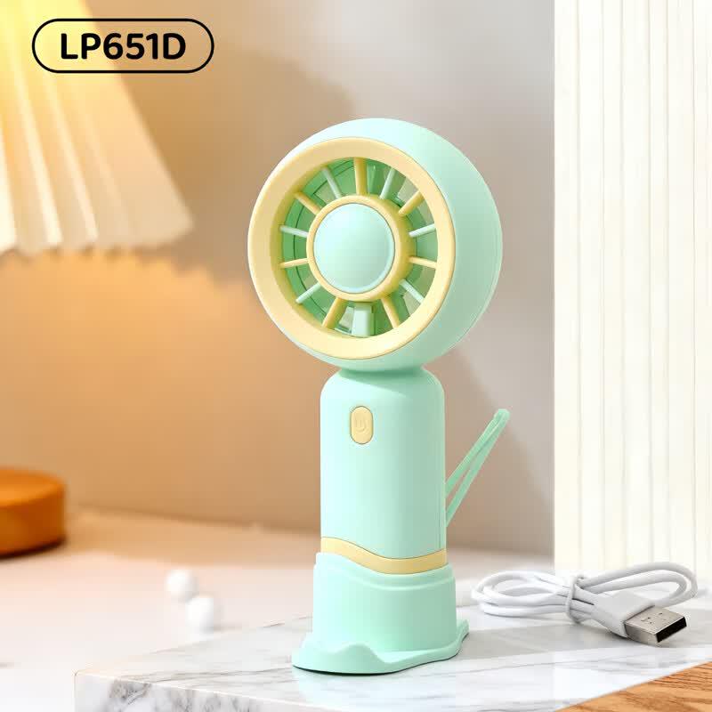 LINGPAN Mini Rechargeable Handheld Fan Pack of 5