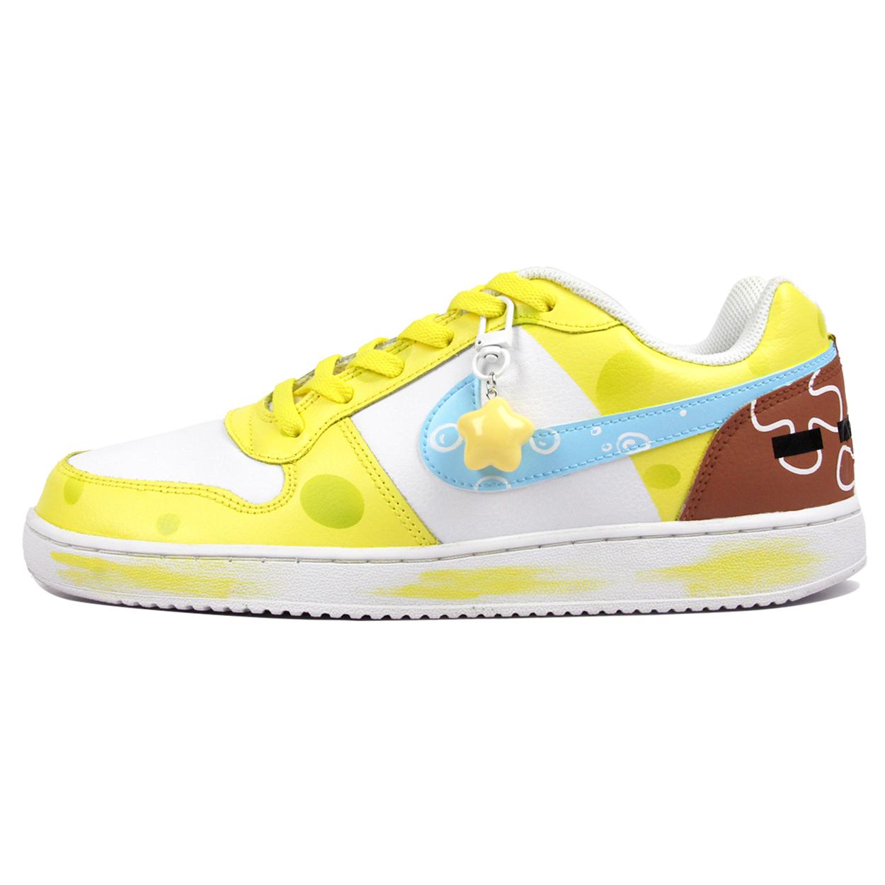 

Nike EBERNON Slip Resistant Low top Skateboard Shoes Men s Yellow Pink AQ1775-100(TeamJ-) 43