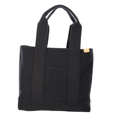 Punkt- und Streifen-Monopia Canvas-Tragetasche mit A4-Trennfächern, Schwarz, DS-15586