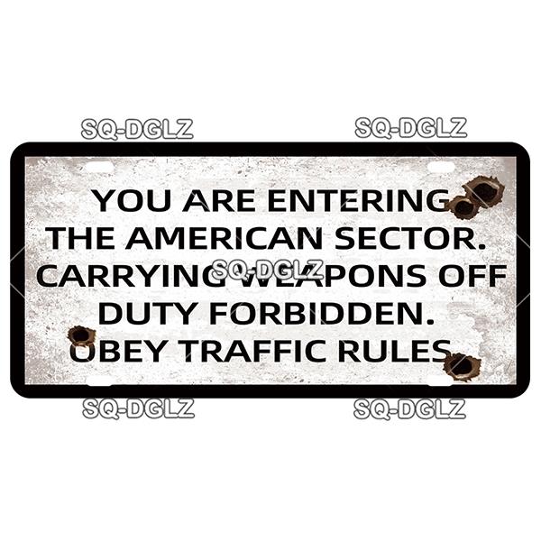 Vintage Berlin City War Metal Tin Sign | Retro Store & Bar Wall Decor Poster | Home Art Plaque