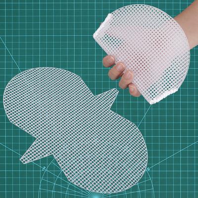 5PC Hand Woven Plastic Mesh Sheet, Shell Shaped Weaving Yarn Bag Mold, White Mesh Plastic Template, DIY Knitting Crochet Pattern