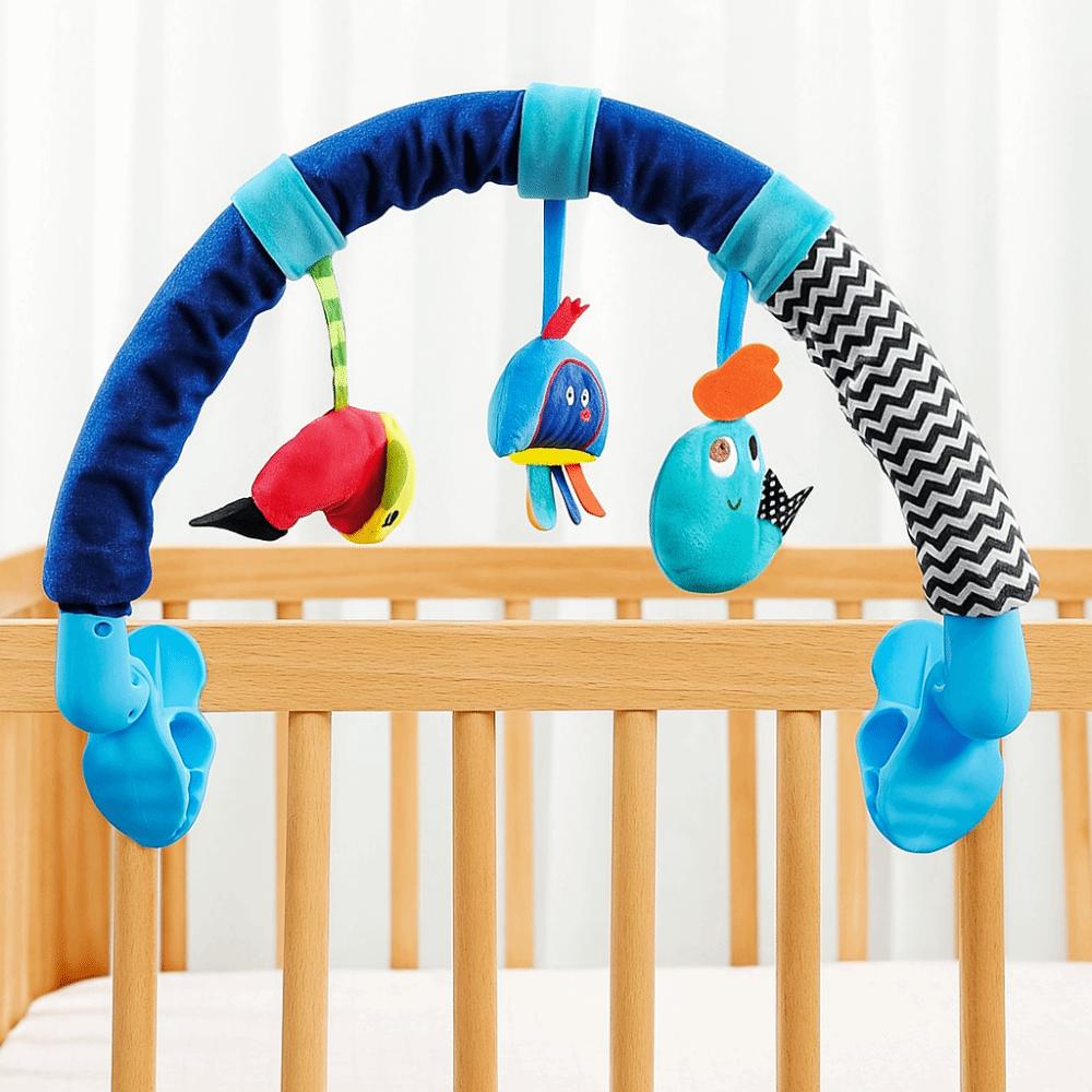 Early Education Crib Rattles Music Plush Toys Baby Sensory Hanging Rattles  Baby Crib