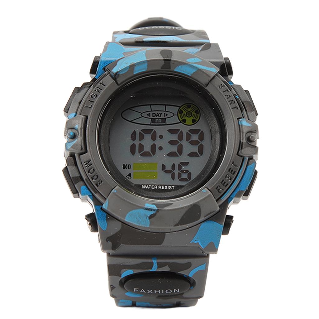 Sports Watch Waterproof Noctilucent Chronograph Watch for Men Student Gift Outdoor Camouflage Color