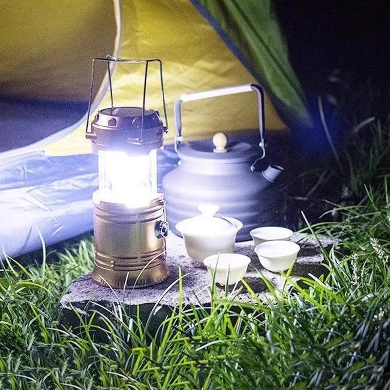 Outdoor Camping Light Solar-Powered Long-Lasting High-Powered Rechargeable Emergency Light Portable Lamp