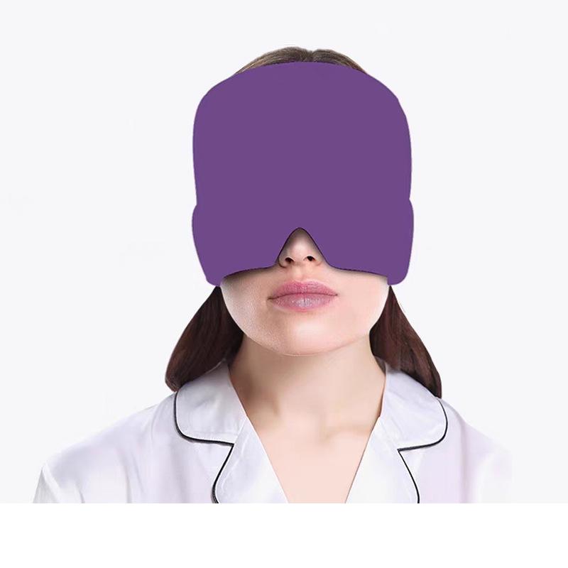 Relief Headgear Migraine Relief Cap Gel Ice Cap Cold Compress Therapy Cap Ice Head Wrap Pack Eye Mask For Pressure Relieve Pain