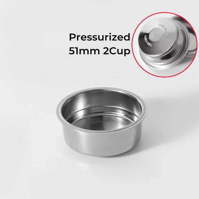 Kaffeefilterkorb für Delonghi Breville Expobar FAEMA Espressomaschinenzubehör, Nicht-Druckbeaufschlagter Ersatz, 51 mm, 54 mm,