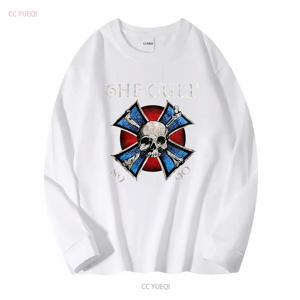 The Cult Iron Cross T Shirt S 3X vintage Washed Breathable Versatile Unisex Casual Stretched Comfortable Stylish streetwear