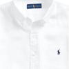 Polo Ralph Lauren Solid Color Logo Embroidered Single-Breasted Short Sleeve Shirt Men shirts White 710791757002
