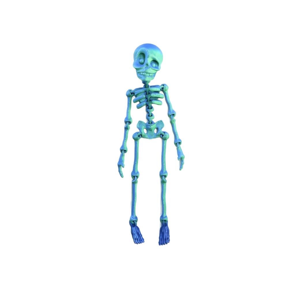 3D-gedruckte Skelettfigur Magnetischer Kühlschrankmagnet Spielzeug Heimdekoration Modell mit beweglichen Gelenken zum Ausstellen und Sammeln