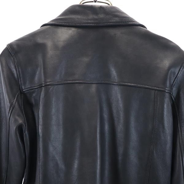 UNITED TOKYO ISHIKAWA Made In Japan Sheep Leather Leather Double Riders Jacket Women Used