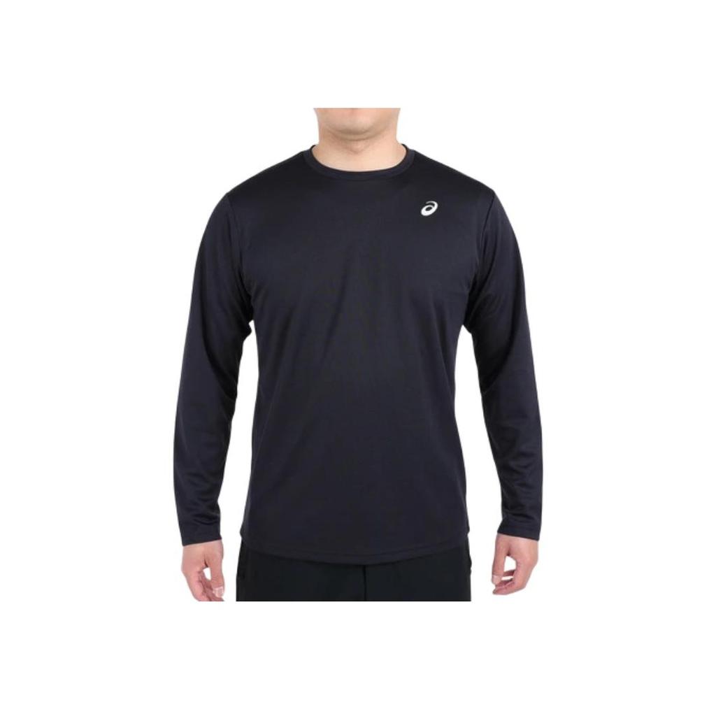 Asics Logo Print Long Sleeve T-Shirt Men Tops Black 2031E018-001