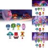 Adorable Inside Out Plush Toy Set Featuring Emotional Characters In Colorful Pvc Design