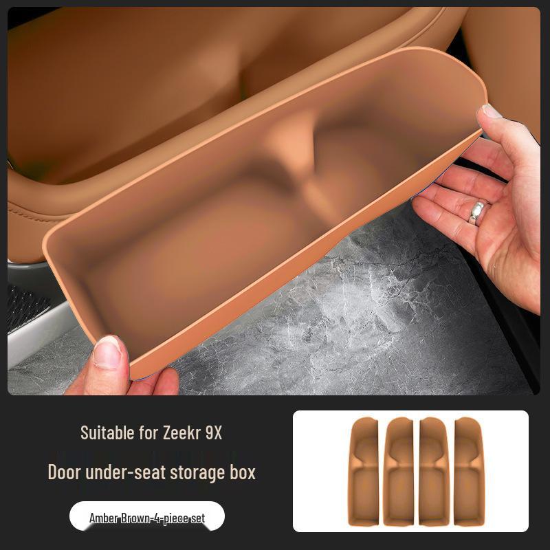 Zeekr 9X Car Door Storage Box & Umbrella Mat: Interior Organizer & Decoration For Zeekr 9X