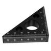 High Precision Measuring Tool Aluminum Alloy Layout Measuring Tool Triangle Ruler  For Woodworking