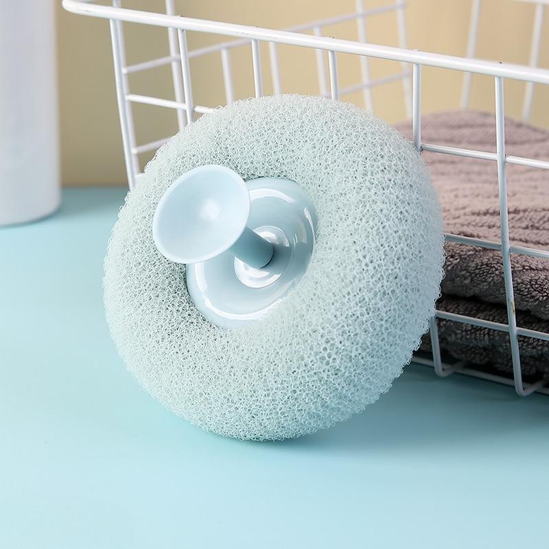 The Bath Ball with Suction Cup Is A Perfect Tool for Scrubbing Mud. It Exfoliates Gently and Does Not Spread. It Is A Hanging Type for Bath Flowers