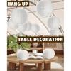 Treela 30 Pack White Chinese Japanese Paper Lanterns Decorative Hanging Ball Round Paper Lantern Lamps for Wedding Birthday Party Home Decorations(10
