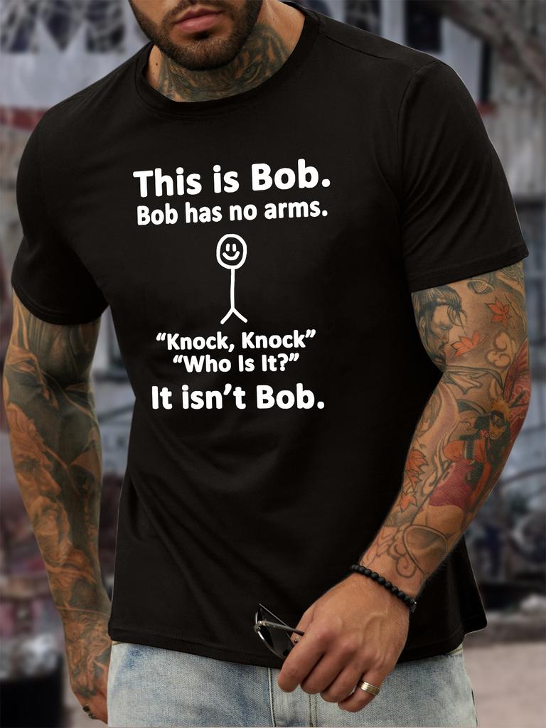 Summer Mens Fashion Pattern Short Sleeve Tshirt