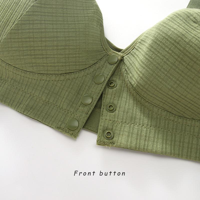 Oversized Women's Front Buttonless Adjustable Shoulder Strap Threaded Underwear