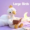 Plush Bird Stuffed Animal Soft Sitting Goose Toy Approximately 28CM Height Lightweight Fabric Construction Safe for Children and Collectors