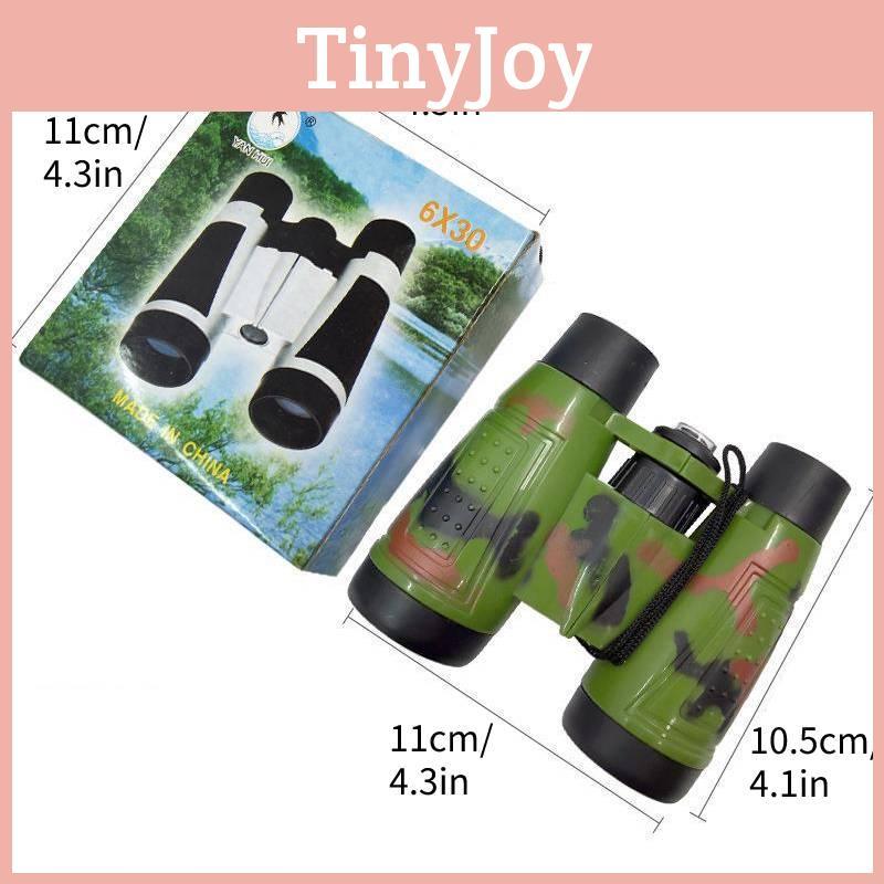 Foldable Kids Camouflage Binoculars With Compass For Outdoor Play