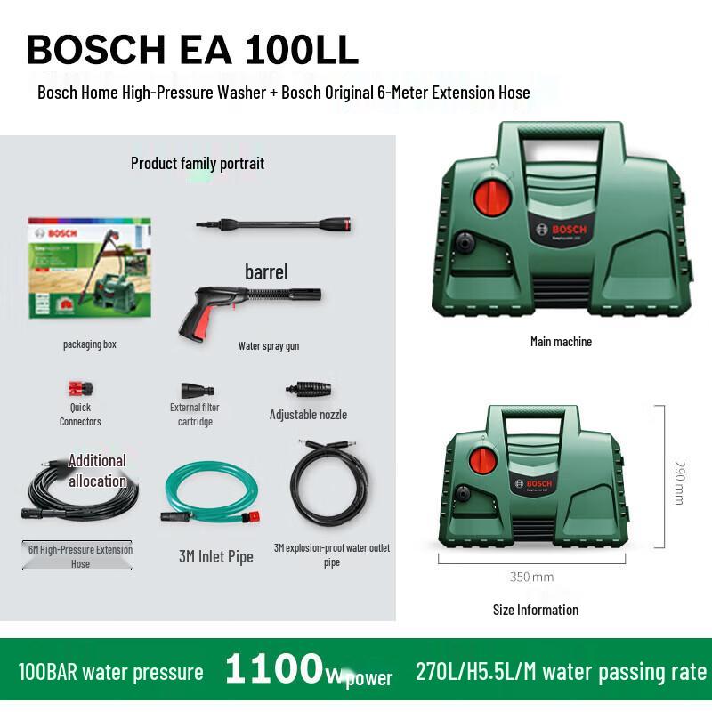 Bosch EA 100 High-Pressure Washer CN plug (adapter included)