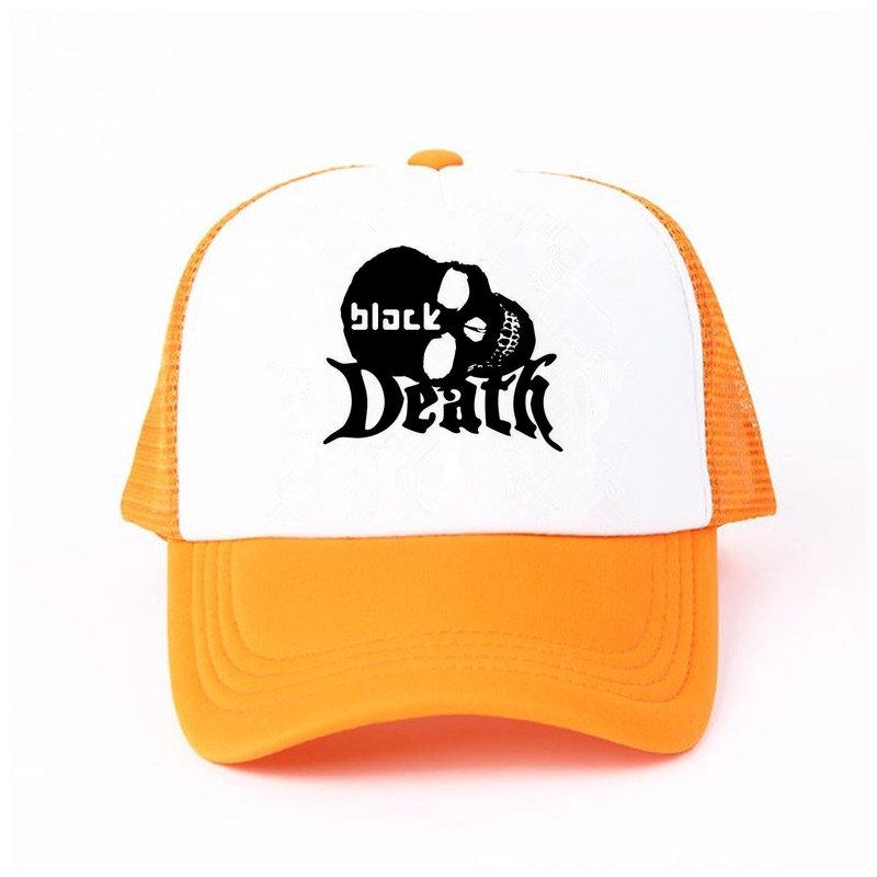 Der schwarze Tod-Sommerhut, mittelalterliches Leben, Überleben, Spiel, Hüte, Kappe, Unisex, gefallener Schädel, Trucker-Kappe, grausame Krankheit, Baseballkappe, YY462