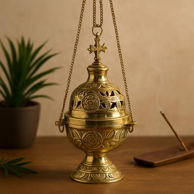 Hanging Brass Incense Burner