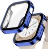Tempered Glass+Cover For Apple Watch 11 10 9 8 7 46mm 42mm PC Bumper Screen Protector Case iWatch Series 7 6 5 4 SE3 44 40 45mm