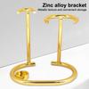 Metal Men Shaving Tool Holder Silver Compact Curved Shaving Brush Manual Razor Stand Holders Beard Clean Shaver