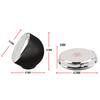 Waterproof Car Dashboard Panel Luminous Clocks + Thermometer + Hygrometer 3 In 1 Kit Motorcycle Bike Boat Mini Watches Ornament