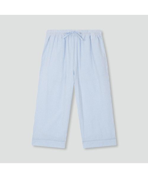 [JAJU] Men's Cotton Seersucker 3/4 Pajama Set [Shipped from Korea] 100% Authentic