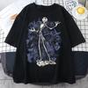 Vintage TShirts Nightmare Before Christmas Print Shortsleeve Gothic Women Unisex Tshirt Top Y2K Shirt Streetwear Harajuku