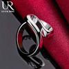 925 Sterling Silver Curved Smooth Ring Fashionable Wedding Jewelry