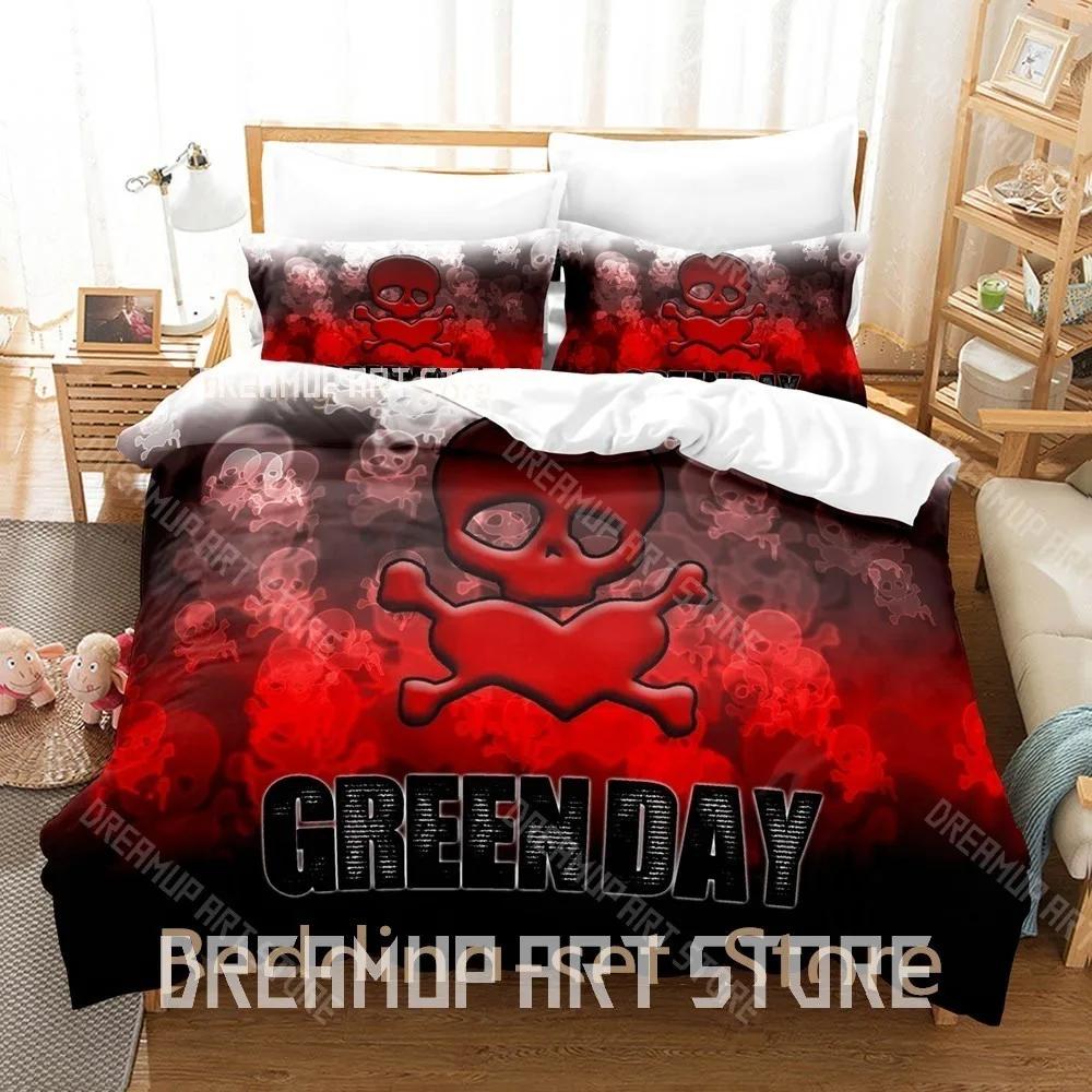 3D Print Green Day AMERICAN IDIOT Bedding Set Single Twin Full Queen King Size Bed Set Adult Kid Bedroom Duvetcover Sets