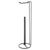 Black metal toilet paper stand 54 cm