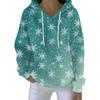 Women's Fashion Casual Hooded Loose Printed Long Sleeve Sweatshirt