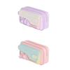 Multi-layered Macaron Color Pencil Bag Large Capacity Pen Pencil Case  Office