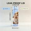 1PC Coffee Gnome Mug Graphic 750ml Color Plastic Sports Water Bottle Leakproof Flip Straw Lid For Sports Office Home Use