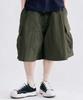 Smith Armor [Unisex] Rough Nylon Cargo Bermuda Half Pants_Khaki