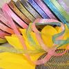 22M 10mm Wrapping DIY Crafts Tape Bows Colorful Glitter Metallic Ribbon Christmas Halloween New Year Wedding Party Gift Box