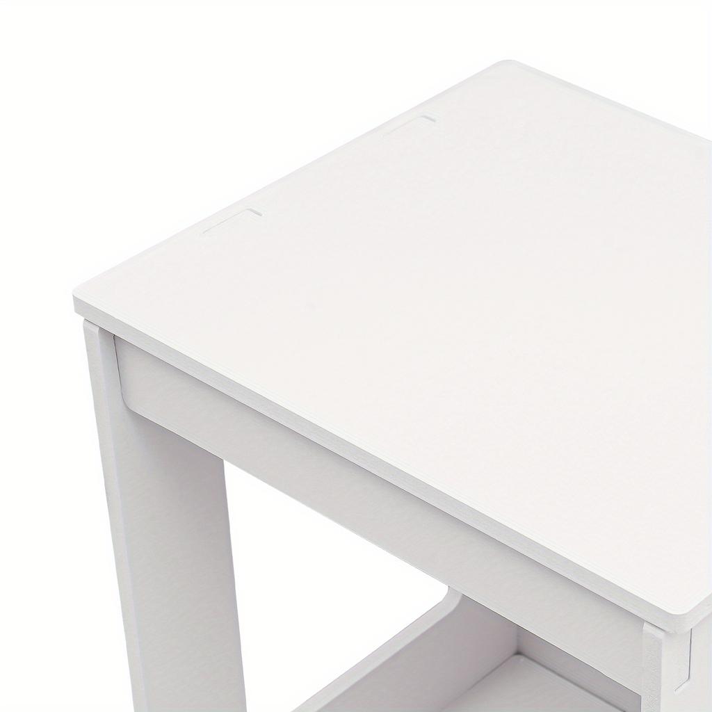 4-Tier White PVC Bathroom Storage Cabinet – Floor Standing Organizer with Ventilated Door – 35.4 Inch Tall