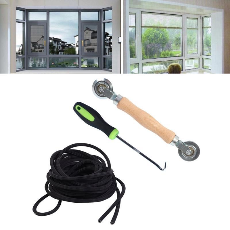 Fenstergitter Bastelwerkzeugset Gittermontagewerkzeug mit Dichtungsband für einfache Fensterreparatur Werkzeugset