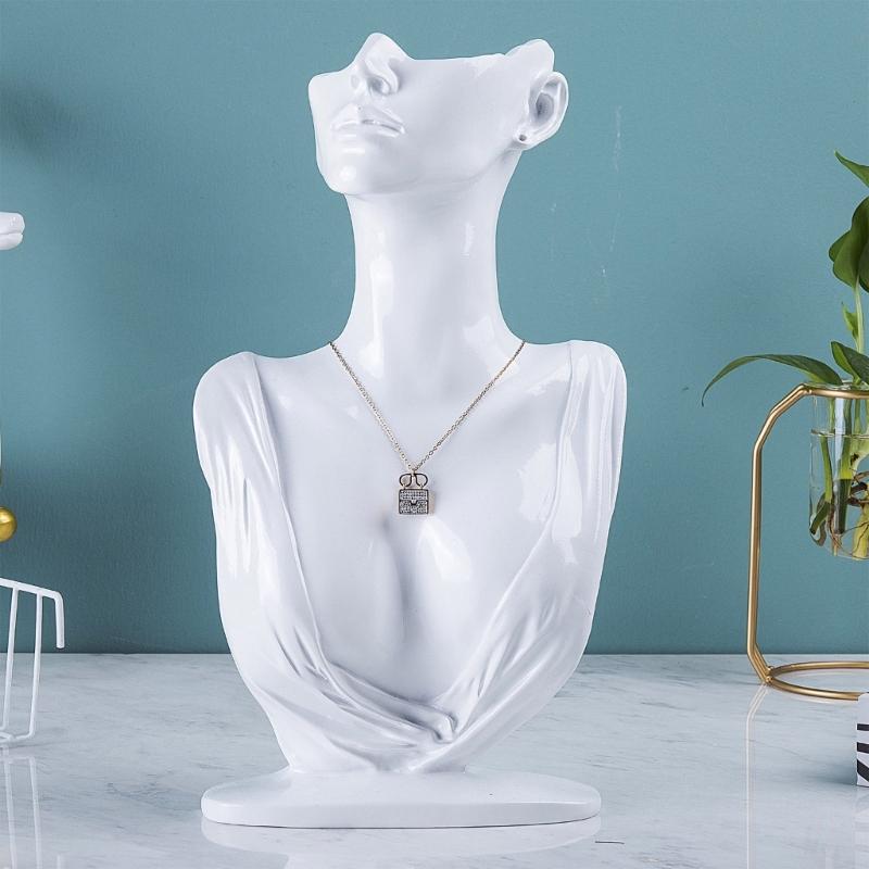 Stylish Jewelry Display Rack Mannequin Shaped Necklaces Organizer Practical Earring Holder for Jewelry Enthusiasts