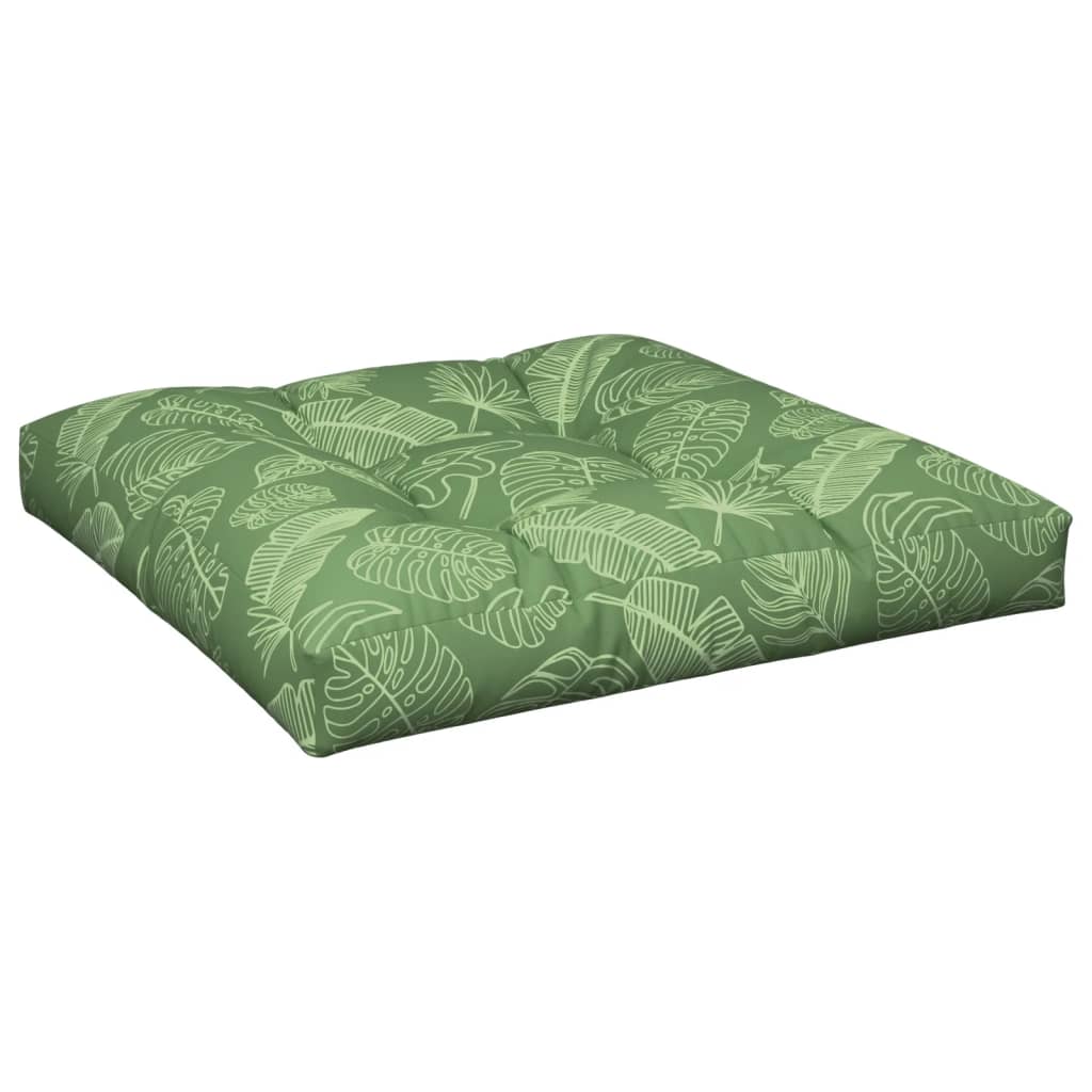 2 Piece Palette Cushions Leaf Pattern Fabric