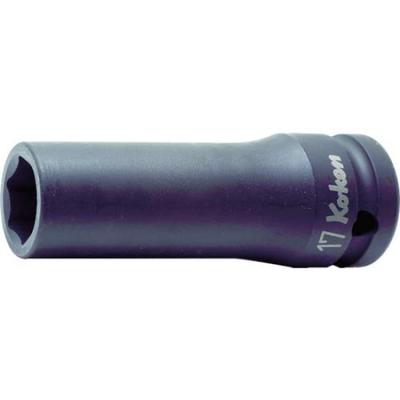 Koken Čtvercový rázový hluboký šestihran 1/2" (12,7 mm) Nástrčná hlavice, 19 mm, 14300M-19